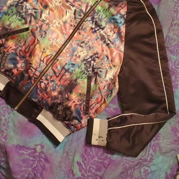 Bansky Pray by Eleven Paris Bomber Jacket X - Picture 4 of 7